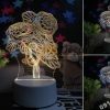 Đèn Led Trang Trí 3D Quà Tặng Sinh Nhật Độc Đáo DTT11
