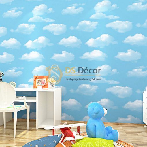 Giấy Dán Tường Họa Tiết Mây Bay 3D066