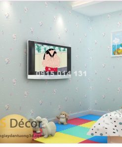 Giấy Dán Tường Mèo Hello Kitty 3D038