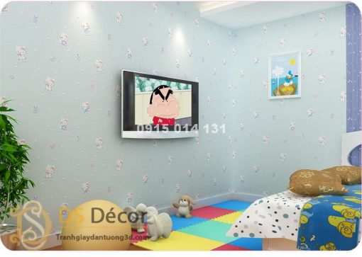 Giấy Dán Tường Mèo Hello Kitty 3D038