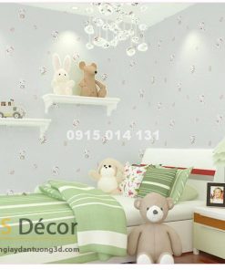 Giấy Dán Tường Mèo Hello Kitty 3D038