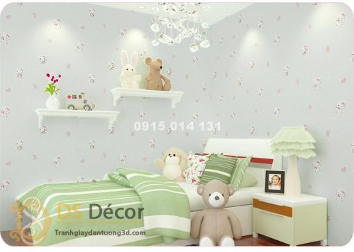 Giấy Dán Tường Mèo Hello Kitty 3D038