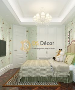 Giấy Dán Tường 3D Họa Tiết Cừu Vui Vẻ 3D007