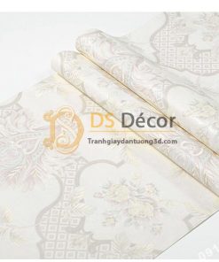 Giấy dán tường cổ điển hoa dập nổi 3D295