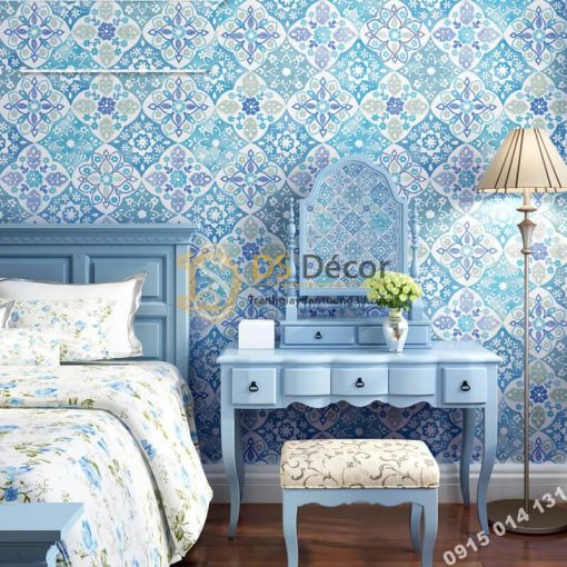 Giấy Dán Tường Giả Gạch Bông Kiểu Bohemiang 3D267